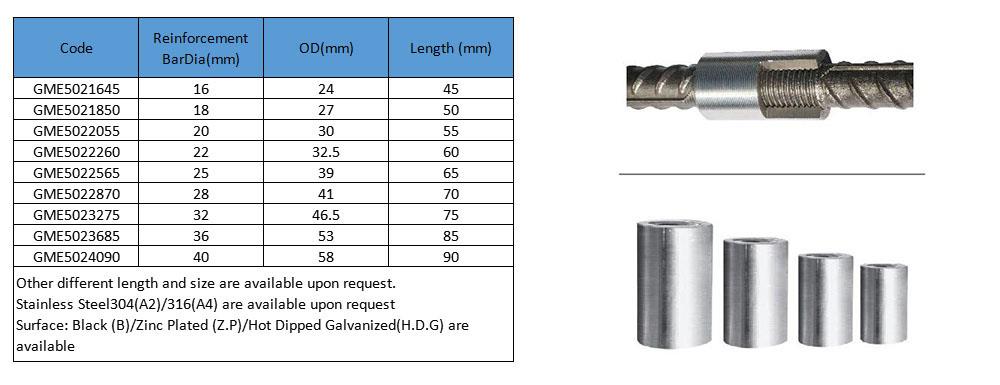 Reinrcement Coupler (for Peeling And Rolling Machine)
