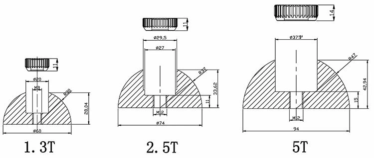 RECESS FORMER insert magnet 3 RECESS FORMER insert magnet 3